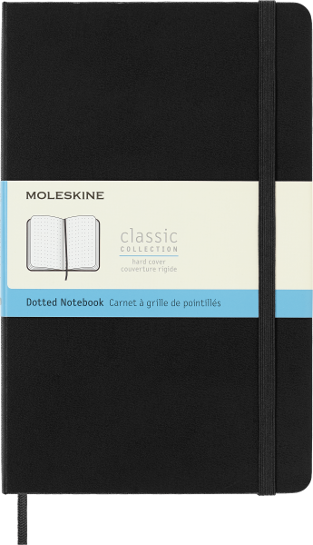 Moleskine Notizbuch Large/A5, Punktraster, Hard Cover, Schwarz