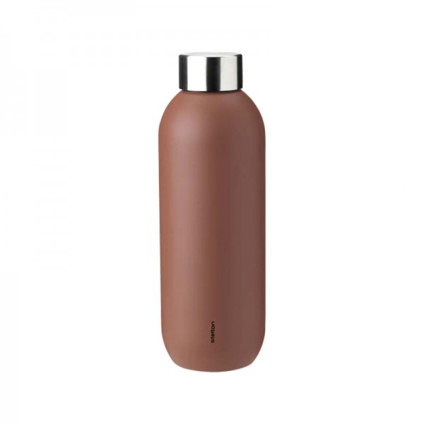 Stelton Keep Cool Isolierflasche 0,6 L rust - Thermosflasche Edelstahl