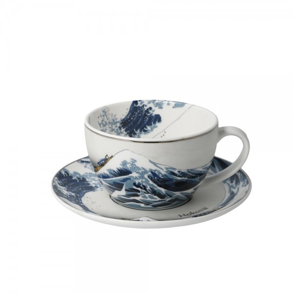 Goebel Tee-/ Cappuccinotasse Katsushika Hokusai - Die Welle