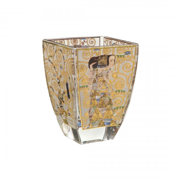 Goebel Windlicht Gustav Klimt - Die Erwartung, Teelichthalter aus Glas, 2 Stück