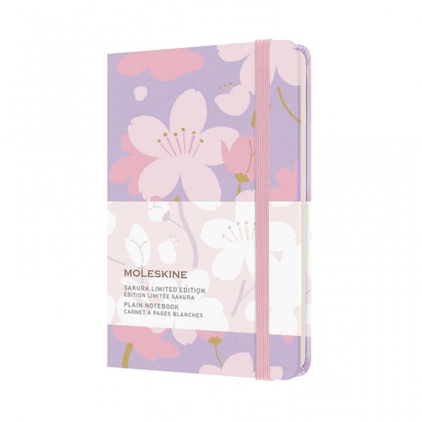 Moleskine Sakura Notizbuch A6 blanko - Limitierte Ausgabe 2021, Rosa
