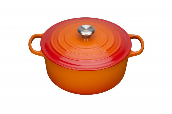 Le Creuset Signature Runder Bräter Ofenrot