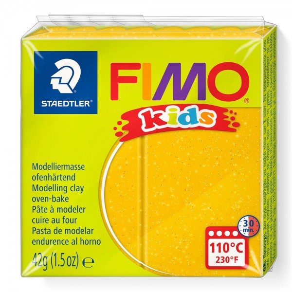 STAEDTLER FIMO kids Modelliermasse Glitter Gold