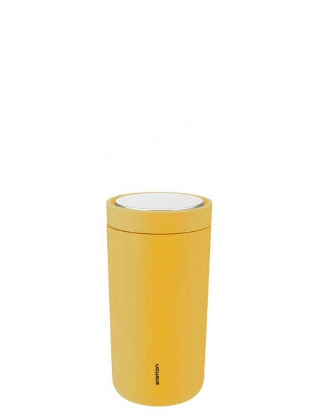 Stelton To-Go "Click to go" Becher - Soft Poppy Yellow 0,2 L Isolierbecher, Thermobecher