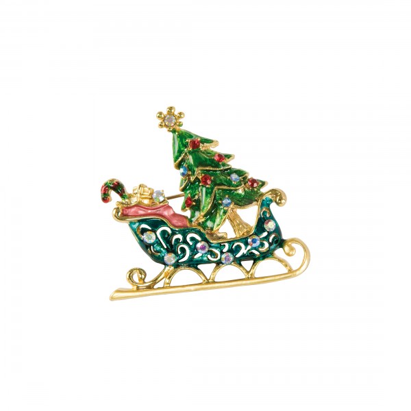 Goebel Brosche XMAS Schlitten