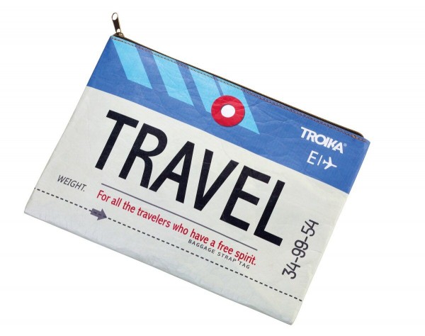Reise-Etui "TRAVEL SPIRIT" DIN A4 für Reisedokumente, abwaschbar von TRIOKA