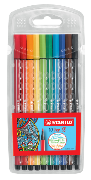 STABILO Premium-Filzstift Pen 68 - 10er Pack