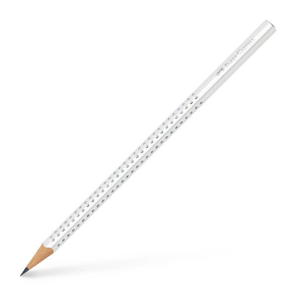 Faber-Castell Bleistift GRIP SPARKLE weiß