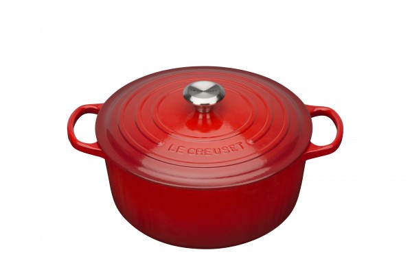 Le Creuset Signature Runder Bräter Kirschrot