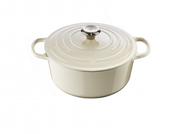 Le Creuset Signature Runder Bräter Creme