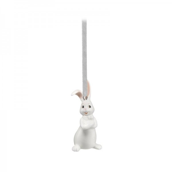 Goebel Minihasen - I´m cool - weiße Osterhasen-Figur, Hängeornamente