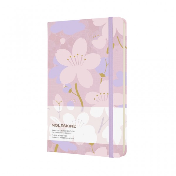 Moleskine Sakura Notizbuch A5 blanko - Limitierte Ausgabe 2021, Rosa
