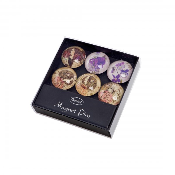 Goebel Artis Orbis Magnete-Set Klimt 6 Stück, Charles Mackintosh